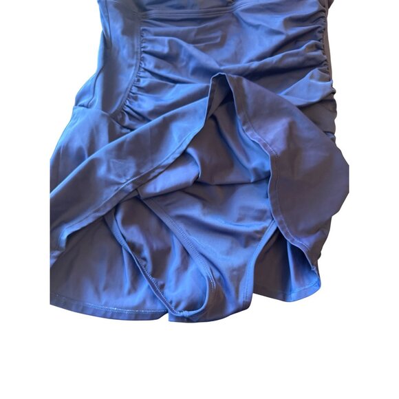 Jantzen Womens Navy Blue Swimsuit Dress With Adjustable Straps Size 14 - Picture 2 of 5